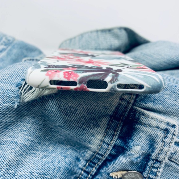 iPhone 6(s) Case Blue Tropical Floral Print Cover NEW - Picture 4 of 7